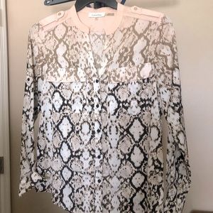 Calvin Klein adjustable sleeve top